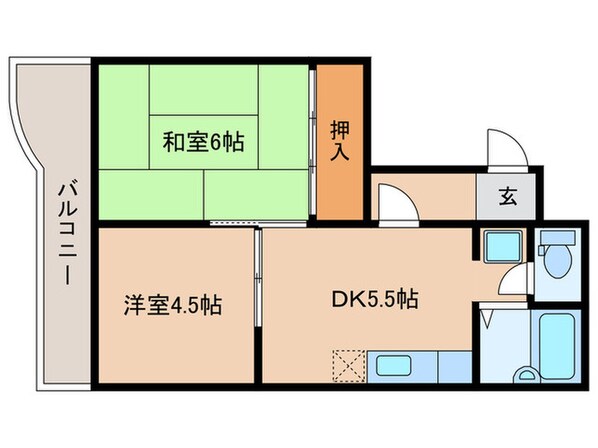 ボンフレ－ルⅡの物件間取画像